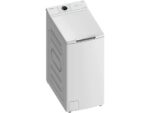 Midea Lavadora carga superior - Midea MF100T80B/W-ES, 8 kg, 1300 rpm, 15 programas, Display, Blanco