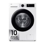 Samsung Lavadora carga frontal - Samsung WW90CGC04DAEEC, 9 kg, 1400 rpm, EcoBubble™, Función WiFi con SmartThings, Blanco