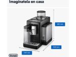 De Cafetera superautomática - De'Longhi Rivelia EXAM440.55.B, 1450W, 19bar, Molinillo integrado, LatteCremaHot, Depósito leche, Táctil, 16 recetas, Ne - Imagen 7