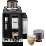 De Cafetera superautomática - De'Longhi Rivelia EXAM440.35.B, 1450W, 19bar, Molinillo integrado, Espumador leche, Táctil, 4 perfiles, 8 recetas, Negro