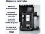De Cafetera superautomática - De'Longhi Rivelia EXAM440.35.B, 1450W, 19bar, Molinillo integrado, Espumador leche, Táctil, 4 perfiles, 8 recetas, Negro - Imagen 2