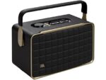 JBL Altavoz estéreo - JBL Authentics 300, 100W, Bluetooth, Wi-Fi, asistentes de voz Google y Alexa, batería con autonomía 8h, diseño retro, Negro