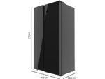 Cecotec Frigorífico americano - Cecotec Bolero CoolMarket SBS 550 Glass E, No Frost, 177 cm, 550 l, Inverter Plus, Puertas de cristal, Glass - Imagen 4