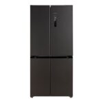 Cecotec Frigorífico americano - Cecotec Bolero CoolMarket 4D 490 Dark E, No Frost, 183 cm, 490 l, Inverter Plus, Inoxidable anti-huellas, Dark