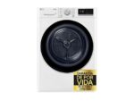 LG Secadora bomba de calor - LG RH80V9AV4N, 8 kg, 14 programas, Dual Inverter Compressor™, Eco Hybrid™, Display Gran LED, Blanco