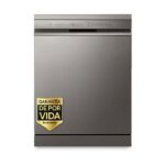 LG Lavavajillas - LG DF355FP, 14 servicios, 9 programas, 60 cm, LED táctil, Tercera bandeja, QuadWash™, Acero inoxidable