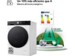 LG Lavadora secadora - LG F4DR7511AGW, 11 kg / 6 kg, 1400 rpm, 14 programas, AI Direct Drive™, Autodosificación, TurboWash™360, Blanco - Imagen 3