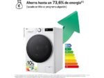 LG Lavadora secadora - LG F4DR6010A1W, 10 kg / 6 kg, 1400 rpm, 12 programas, AI Direct Drive™, TurboWash™360˚, Blanco - Imagen 3