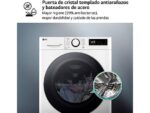 LG Lavadora secadora - LG F4DR6010A1W, 10 kg / 6 kg, 1400 rpm, 12 programas, AI Direct Drive™, TurboWash™360˚, Blanco - Imagen 7