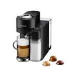 De Cafetera de cápsulas - De'Longhi Nespresso® Vertuo Lattissima ENV300.B, 1500 W, 1.6 l, Depósito de leche, Calentamiento 30s, Negro