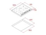 Teka Placa inducción - Teka MestrePaeller IZC 63632 MPT, 3 zonas, Zona grande 32 cm, 60 cm, Touch Control Multislider, Negro - Imagen 2
