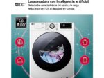 LG Lavadora secadora - LG F4DR7011AGW, 11 kg/6 kg, 1400 rpm, 14 programas, AI Direct Drive™, TurboWash™360, Blanco - Imagen 5