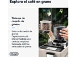 De Cafetera superautomática - De'Longhi Rivelia EXAM440.55.BG, 1450W, 19bar, Molinillo integrado,LatteCremaHot, Depósito leche, Táctil, 16 recetas, Be - Imagen 3