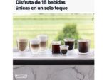 De Cafetera superautomática - De'Longhi Rivelia EXAM440.55.BG, 1450W, 19bar, Molinillo integrado,LatteCremaHot, Depósito leche, Táctil, 16 recetas, Be - Imagen 5