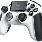 Nacon Mando PS5 - Nacon REVOLUTION 5 Pro, PS5, PS4 y PC, Inalámbrica y alámbrico, Hasta 4 perfiles, Blanco