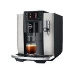 Jura Cafetera superautomática - Jura E8, 15 bar, 1450W, 2 tazas, 17 programas, Pantalla a color, Platino
