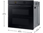 Samsung Horno a vapor - Samsung NV7B6795JAK/U1 Dual Cook Steam™, Multifunción, Pirolítico, 76 l, 59.5 cm, WiFi, Puerta Fléxible, Negro - Imagen 2