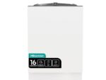 Lavavajillas integrable - Hisense HV673C61, 16 servicios, 7 programas, 59.8 cm, WiFi, Tercera Bandeja, Sin Panelar