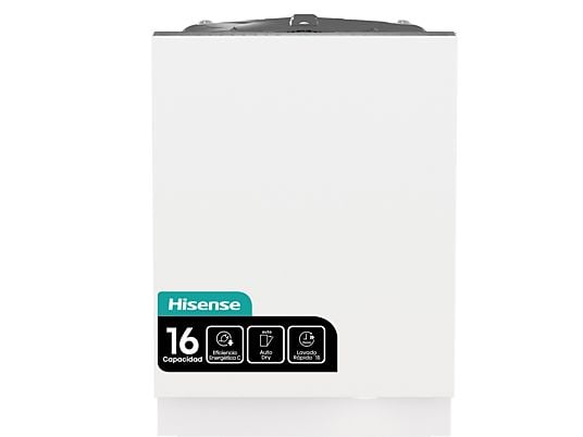 1565946_1 Lavavajillas integrable - Hisense HV673C61, 16 servicios, 7 programas, 59.8 cm, WiFi, Tercera Bandeja, Sin Panelar - Imagen 1