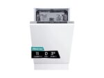 Hisense Lavavajillas integrable - Hisense HV543D10, 11 servicios, 7 programas, 44.8 cm, Tercera bandeja, Inverter, Sin Panelar