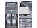 Hisense Lavavajillas integrable - Hisense HV543D10, 11 servicios, 7 programas, 44.8 cm, Tercera bandeja, Inverter, Sin Panelar - Imagen 5