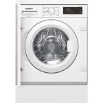 SIEMENS Lavadora integrable - SIEMENS WI12W327ES, Serie IQ500, 8 kg, 1200 rpm, 8 programas, WaterPerfect Plus, VarioSpeed, Blanco