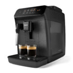 PHILIPS Cafetera espresso - PHILIPS EP0820/00, 15 bar, 1500 W, 2 tazas, Negro