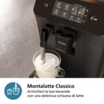 PHILIPS Cafetera espresso - PHILIPS EP0820/00, 15 bar, 1500 W, 2 tazas, Negro - Imagen 8