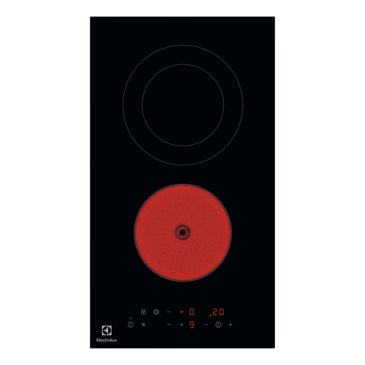 156658121_1 ELECTROLUX Placa de vitrocerámica - ELECTROLUX LHR3233CK, 2.0000 zonas, 29 cm, Negro - Imagen 1