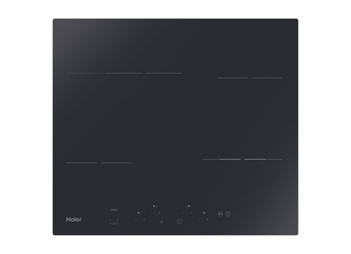 156660038_1 HAIER Placa de vitrocerámica - HAIER HAH64EXCP, 4 zone(s) zonas, 590 mm, Negro - Imagen 1