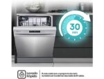 Hisense Lavavajillas - Hisense HS622E10X, 13 servicios, 7 Programas, 59.8 cm, Media carga, Inox - Imagen 5
