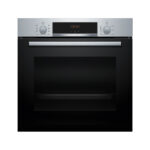BOSCH Horno pirolítico - BOSCH Serie 4 HQA574ES3, Integrable, Hidrolítica, 71 l, 69 mm, Black