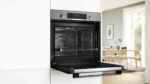 BOSCH Horno pirolítico - BOSCH Serie 4 HQA574ES3, Integrable, Hidrolítica, 71 l, 69 mm, Black - Imagen 4