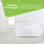 Congelador horizontal - ASPES ACH4600CDC, 1,06 l, 84 cm, Blanco - Imagen 7