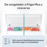 Congelador horizontal - CANDY CCHH 3012E, 300 l, 840 mm, Blanco - Imagen 5