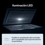 Congelador horizontal - CANDY CCHH 3012E, 300 l, 840 mm, Blanco - Imagen 7