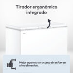 Congelador horizontal - CANDY CCHH 3012E, 300 l, 840 mm, Blanco - Imagen 8