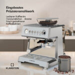 KLARSTEIN Cafetera espresso - KLARSTEIN GrandPresso, 20 bar, 1350 W, Acero Inoxidable - Imagen 2