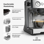 KLARSTEIN Cafetera espresso - KLARSTEIN GrandPresso, 20 bar, 1350 W, Acero Inoxidable - Imagen 5