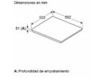 Bosch Placa inducción - Bosch PVJ631HC1E, 2 Zonas Flex, Zona grande 28 cm, Home Connect, 59.2 cm, Negro - Imagen 7