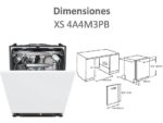 Haier Lavavajillas integrable - Haier I-Pro Shine Series 6 XS 4A4M3PB, 14 servicios, 10 programas, 60 cm, Wi-Fi + Bluetooth, Sin panelar - Imagen 4