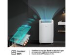 Hisense Aire acondicionado portátil - Hisense APC09QC, 2236 fg/h, 3 velocidades, Deshumidificador, Super Cool, Mando a distancia, Kit Ventana, Wi-Fi, - Imagen 6