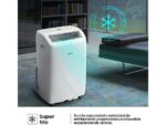 Hisense Aire acondicionado portátil - Hisense APC09QC, 2236 fg/h, 3 velocidades, Deshumidificador, Super Cool, Mando a distancia, Kit Ventana, Wi-Fi, - Imagen 8