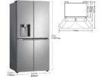 LG Frigorífico americano - LG GML860PYFE, No Frost, 178.7 cm, 506 l, DoorCooling+™,SpacePlus™, Inox antihuellas - Imagen 3