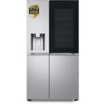 LG Frigorífico americano - LG InstaView Door-In-Door™ GSXE90MBAD, No Frost, 179 cm, 628 l, DoorCooling+™:, ThinQ™, Acero texturizado antihuellas