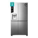 Hisense Frigorífico americano - Hisense RS818N4TIE1, No Frost, 179 cm, 636 l, WI-FI, Dispensador Agua & Hielo, Inox