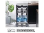 Hisense Lavavajillas - Hisense HS543D10X, 11 servicios, 8 programas , 44.8 cm, Motor Inverter, Tercera bandeja, Inox - Imagen 5