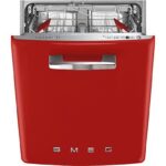 Smeg Lavavajillas integrable - Smeg STFABRD3, 13 cubiertos, 11 Programas, 59.8 cm de ancho, Rojo