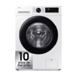 Samsung Lavadora carga frontal - Samsung WW11DG5B25AEEC, 11 kg, 1400 rpm, 14 programas, AI EcoBubble™, SmartThings™, Blanco
