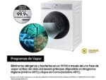 Samsung Lavadora carga frontal - Samsung WW90DB8U95GHU3, 9 kg, 1400 rpm, AI QuickDrive™, Clasificación Energética A, Blanco - Imagen 7